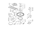 Kenmore 66463783600 magnetron and turntable parts diagram