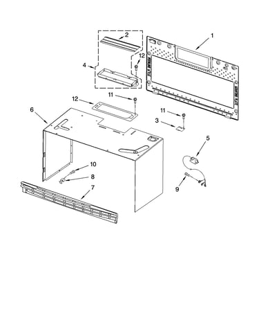 Cabinet and installation parts