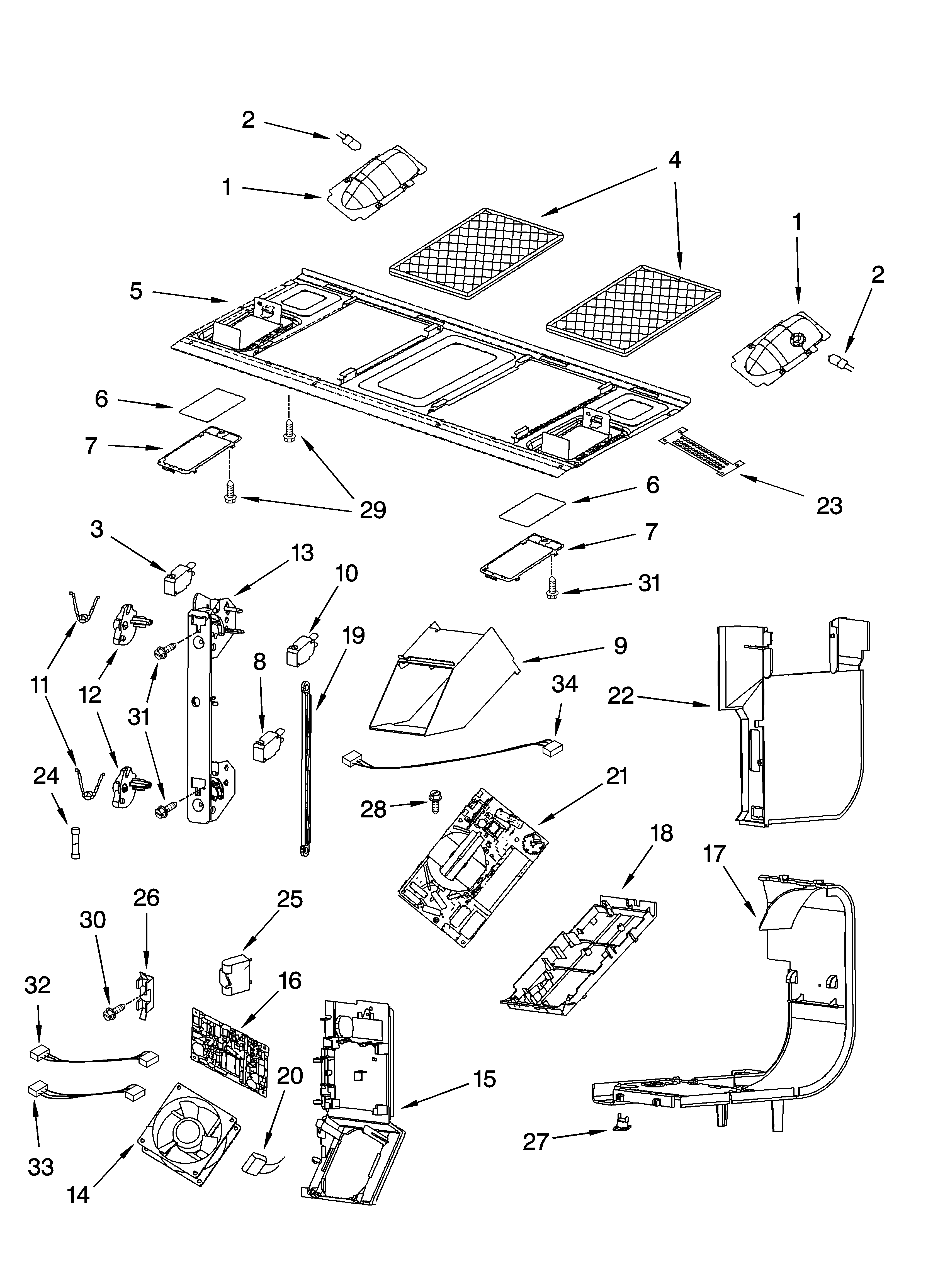 Interior and ventilation parts