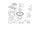 Kenmore Elite 66563792305 magnetron and turntable parts diagram
