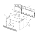 Cabinet and installation parts