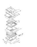 Refrigerator shelf parts