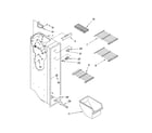 Kenmore 10644073600 freezer liner parts diagram