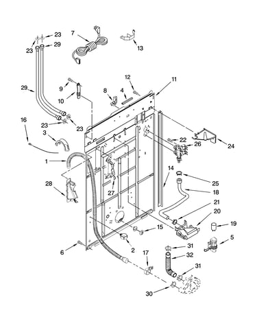 Rear panel parts