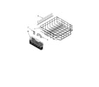 Kenmore 66513823K601 lower rack parts, optional parts (not included) diagram