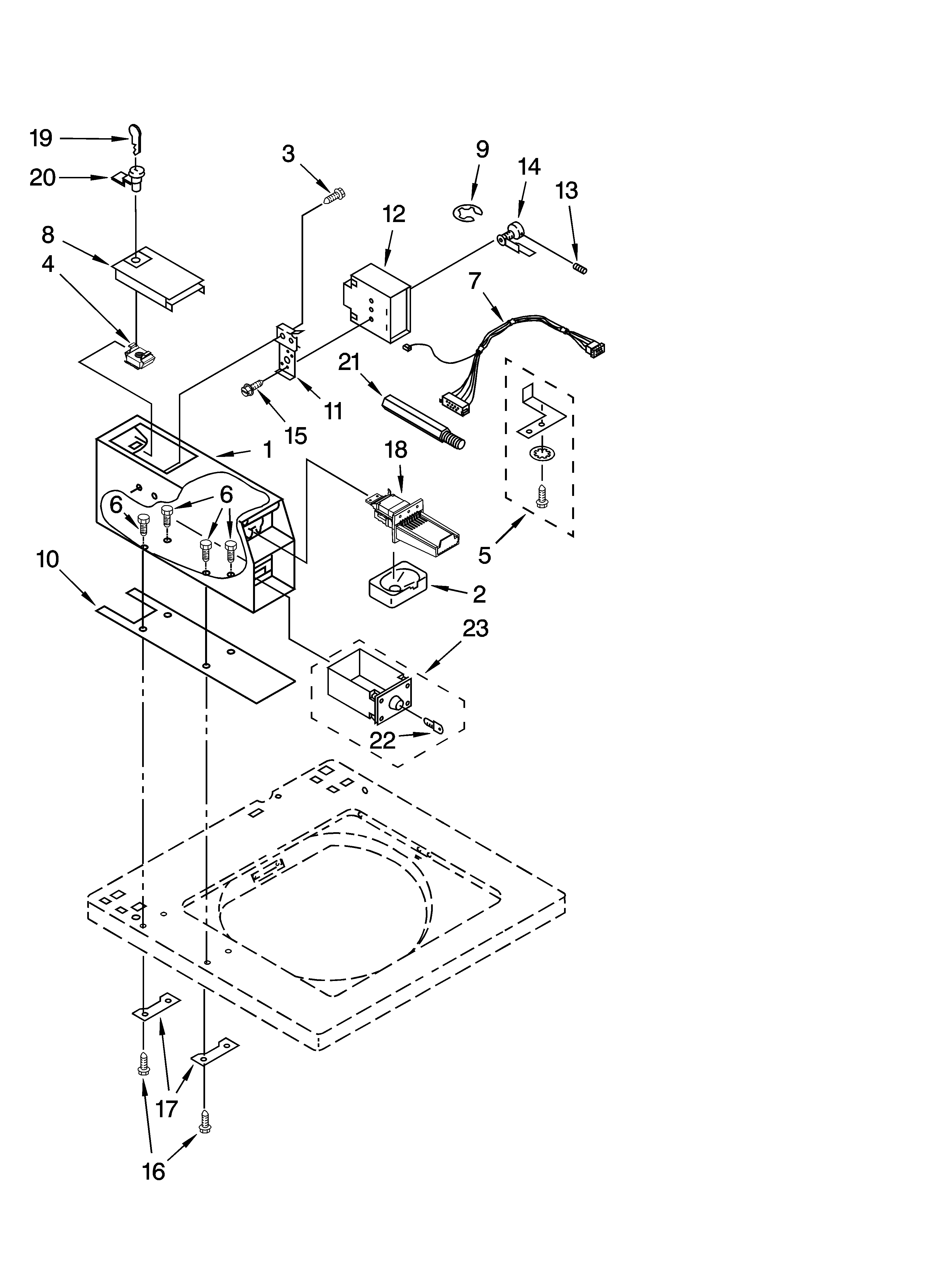 Meter case parts