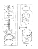 Agitator, basket and tub parts