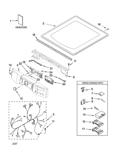 Top and console parts