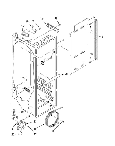 Refrigerator liner parts