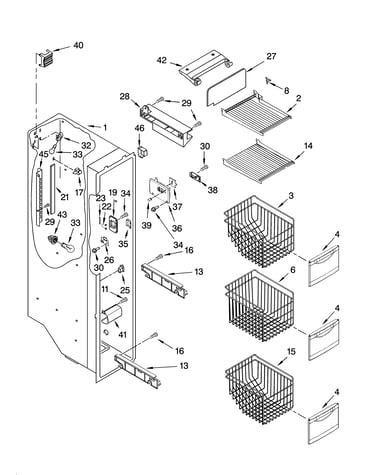 Freezer liner parts