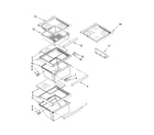 Kenmore 10658439700 refrigerator shelf parts diagram
