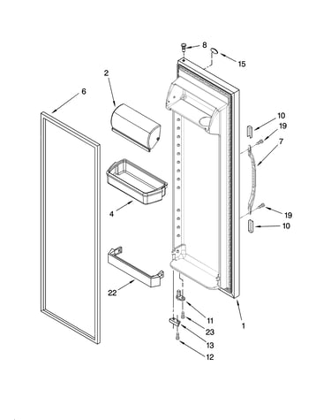 Refrigerator door parts