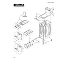 Kenmore Elite 11010022600 cabinet and drawer parts diagram