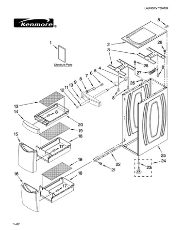Cabinet and drawer parts