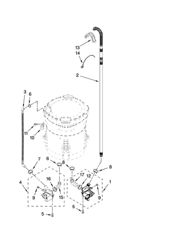Pump parts, optional parts (not included)