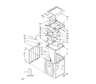 Kenmore Elite 11027052601 top and cabinet parts diagram