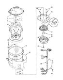 Motor, basket and tub parts