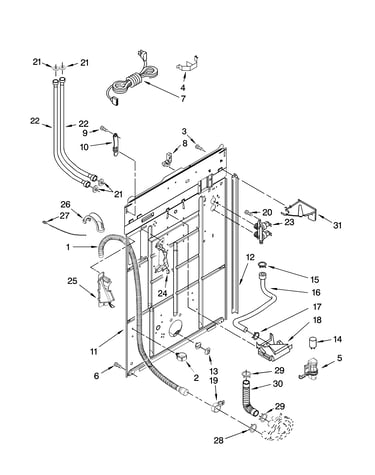 Rear panel parts