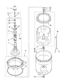 Agitator, basket and tub parts