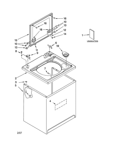 Top and cabinet parts
