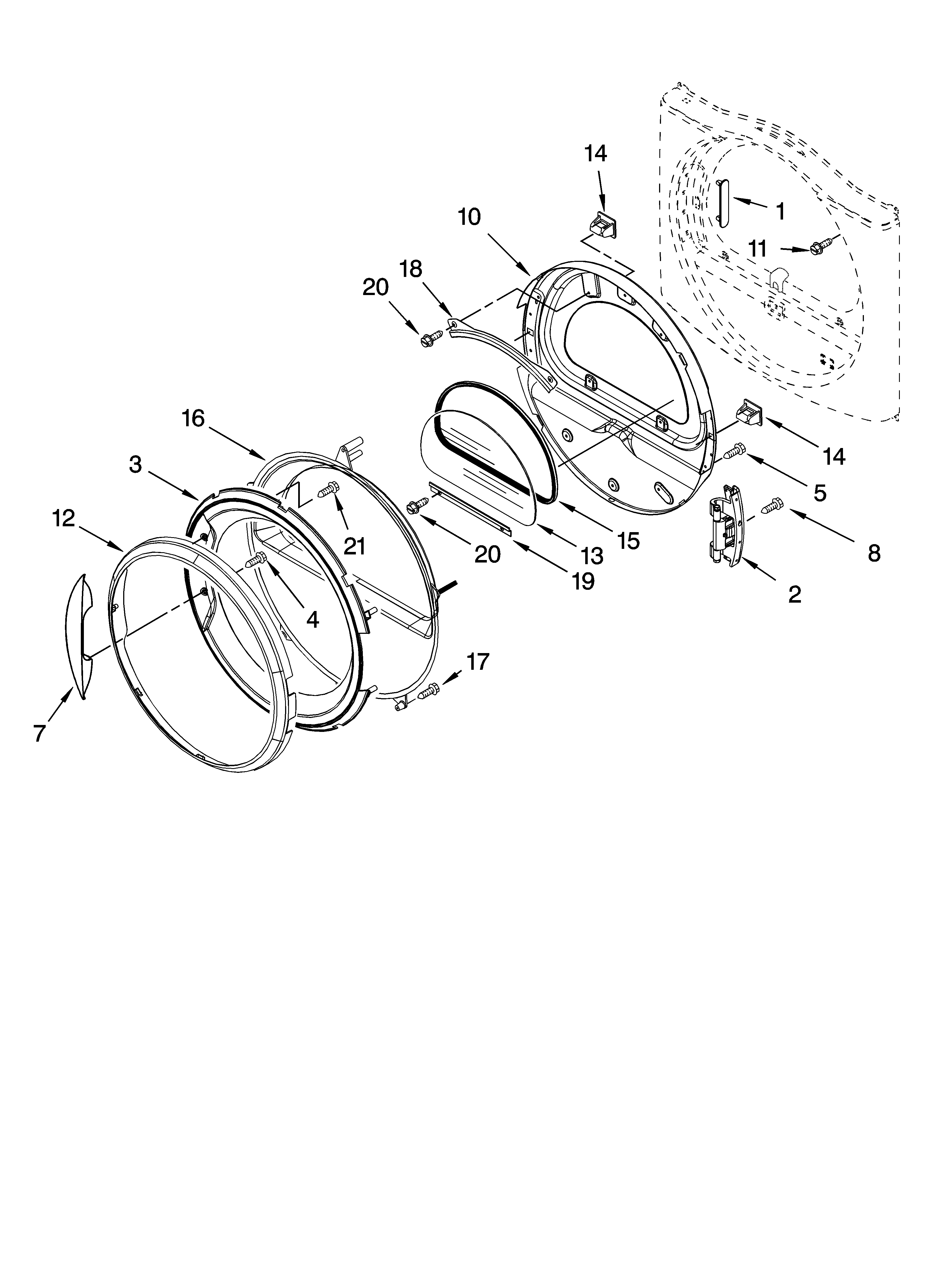 DOOR PARTS, OPTIONAL PARTS (NOT INCLUDED)