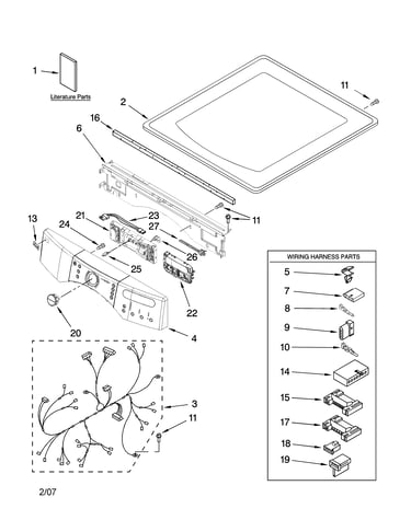 Top and console parts