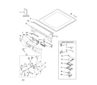 Kenmore Elite 11097892601 top and console parts diagram