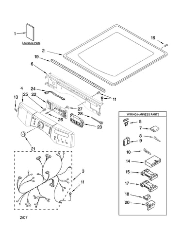 Top and console parts
