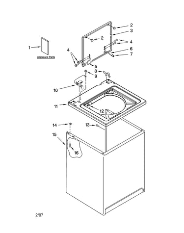 Top and cabinet parts