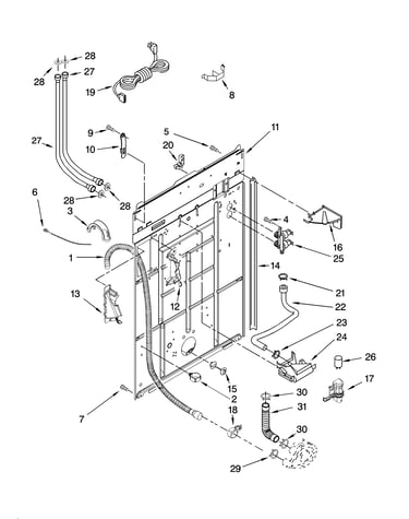 Rear panel parts