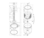 Kenmore 11017102700 agitator, basket and tub parts diagram