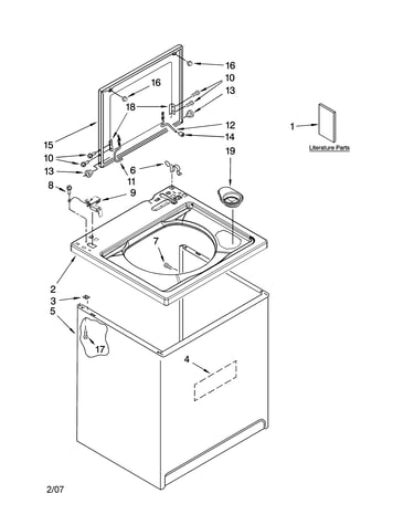Top and cabinet parts