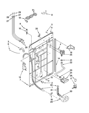 Rear panel parts