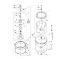 Kenmore 11027831600 agitator, basket and tub parts diagram