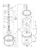 Agitator, basket and tub parts