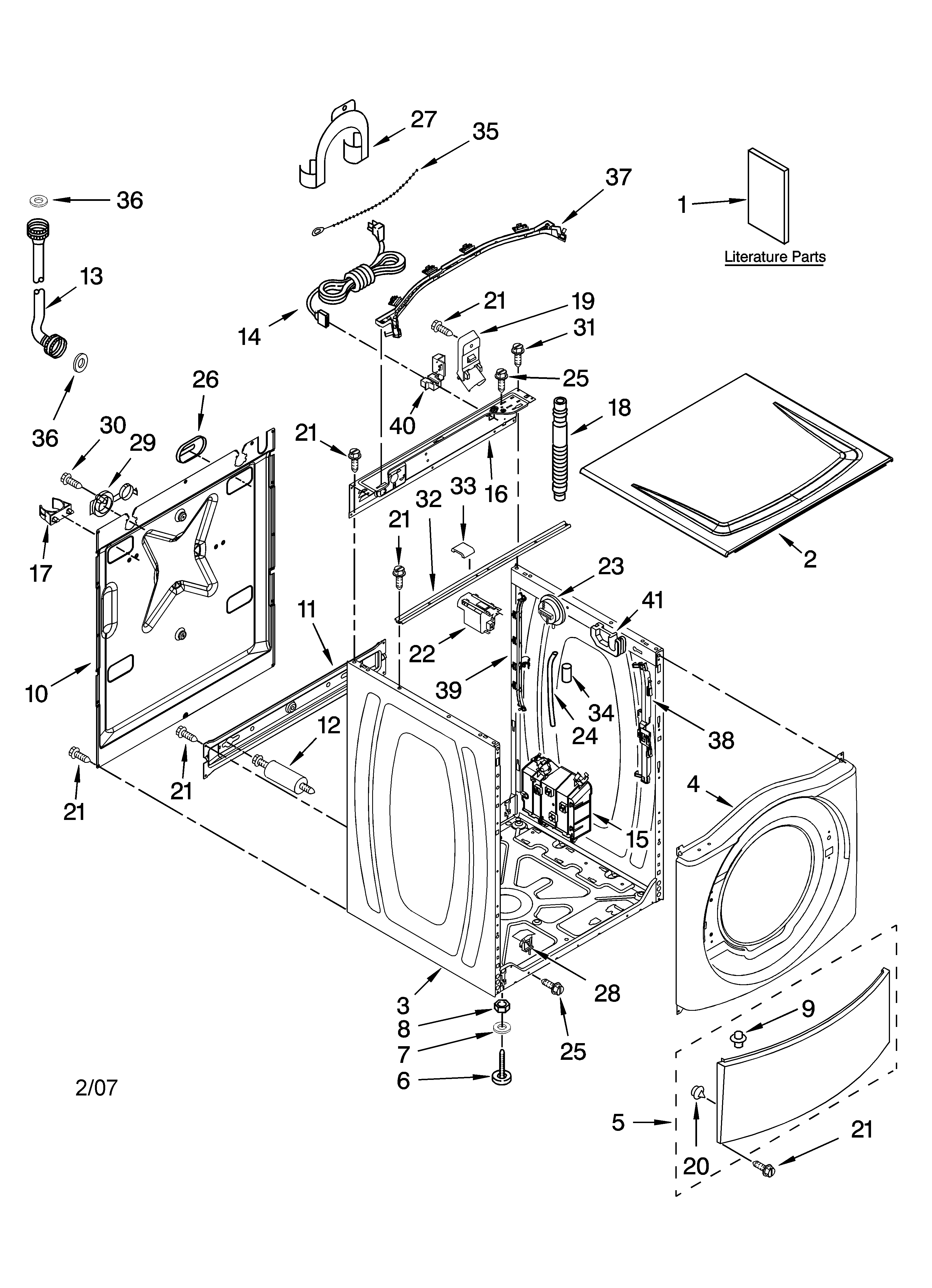 Top and cabinet parts