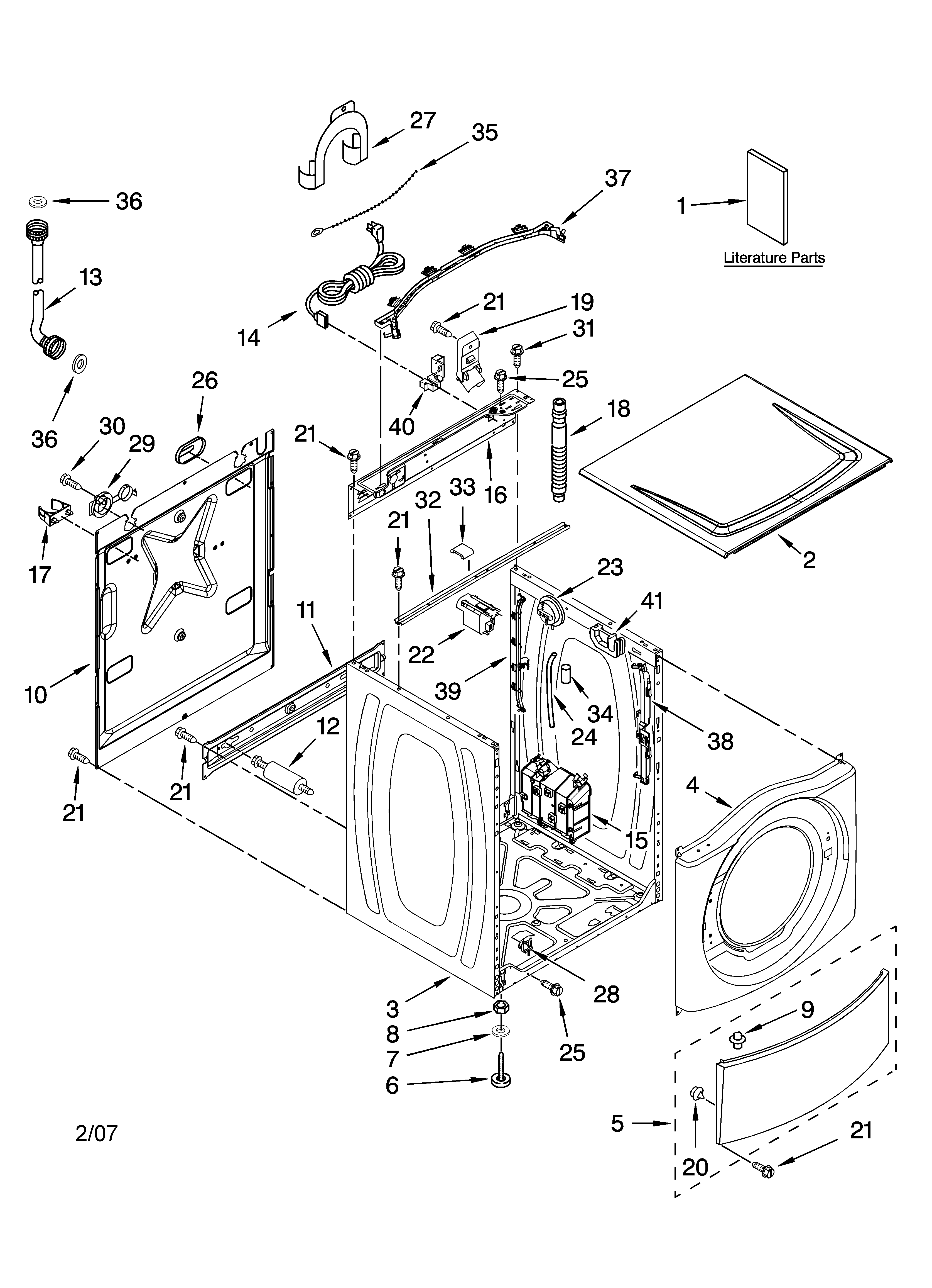 TOP AND CABINET PARTS
