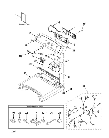 Top and console parts