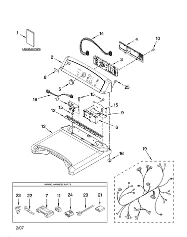Top and console parts