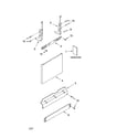 Kenmore 66513682K601 door and panel parts diagram