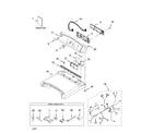 Kenmore Elite 11077052600 top and console parts diagram