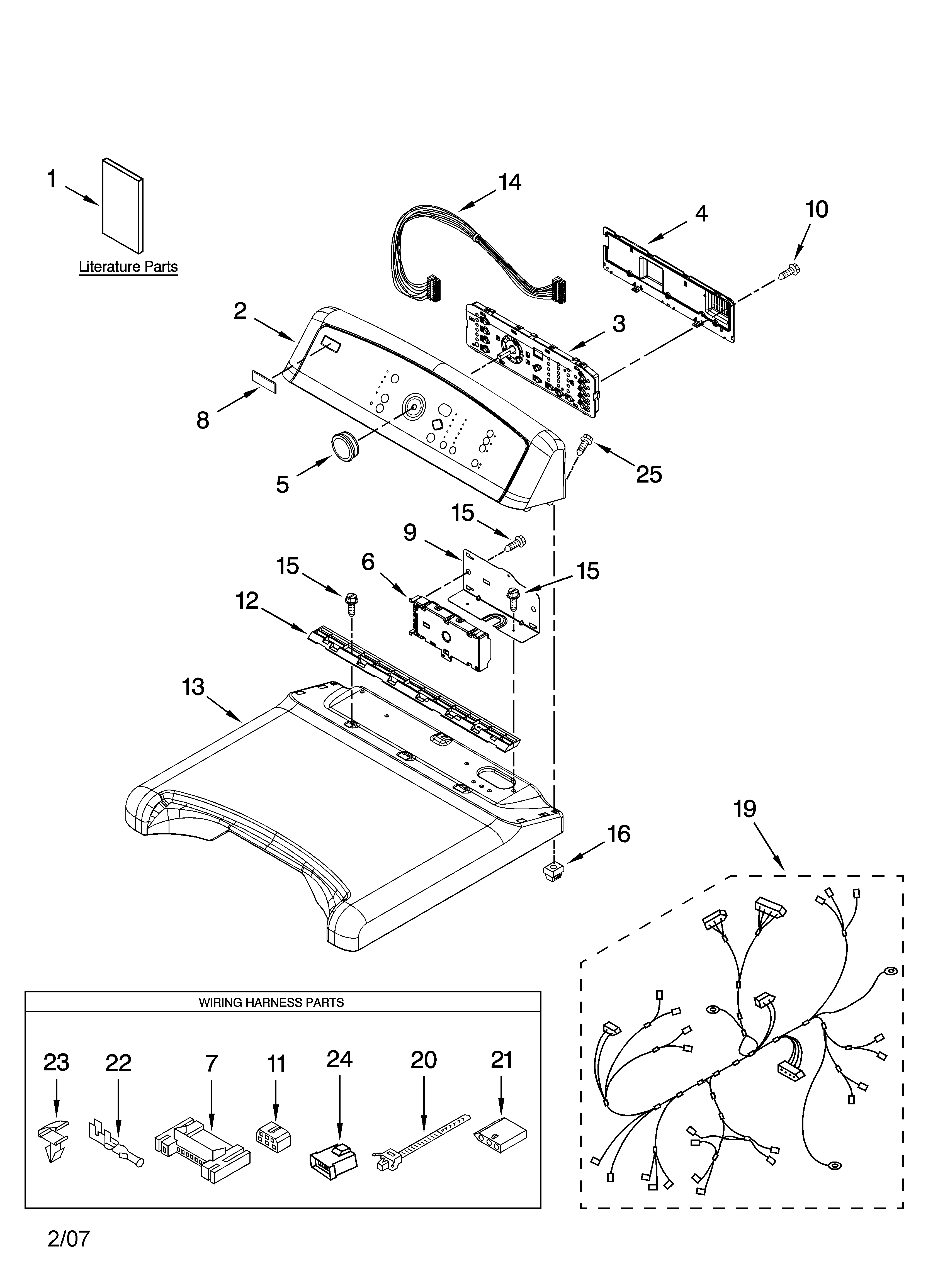 Top and console parts