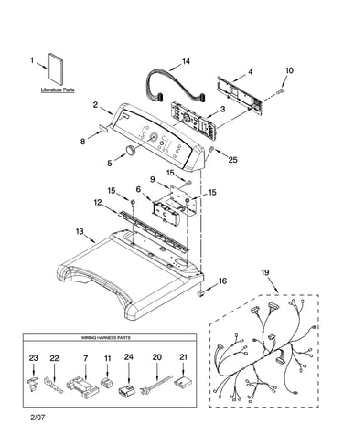 Top and console parts