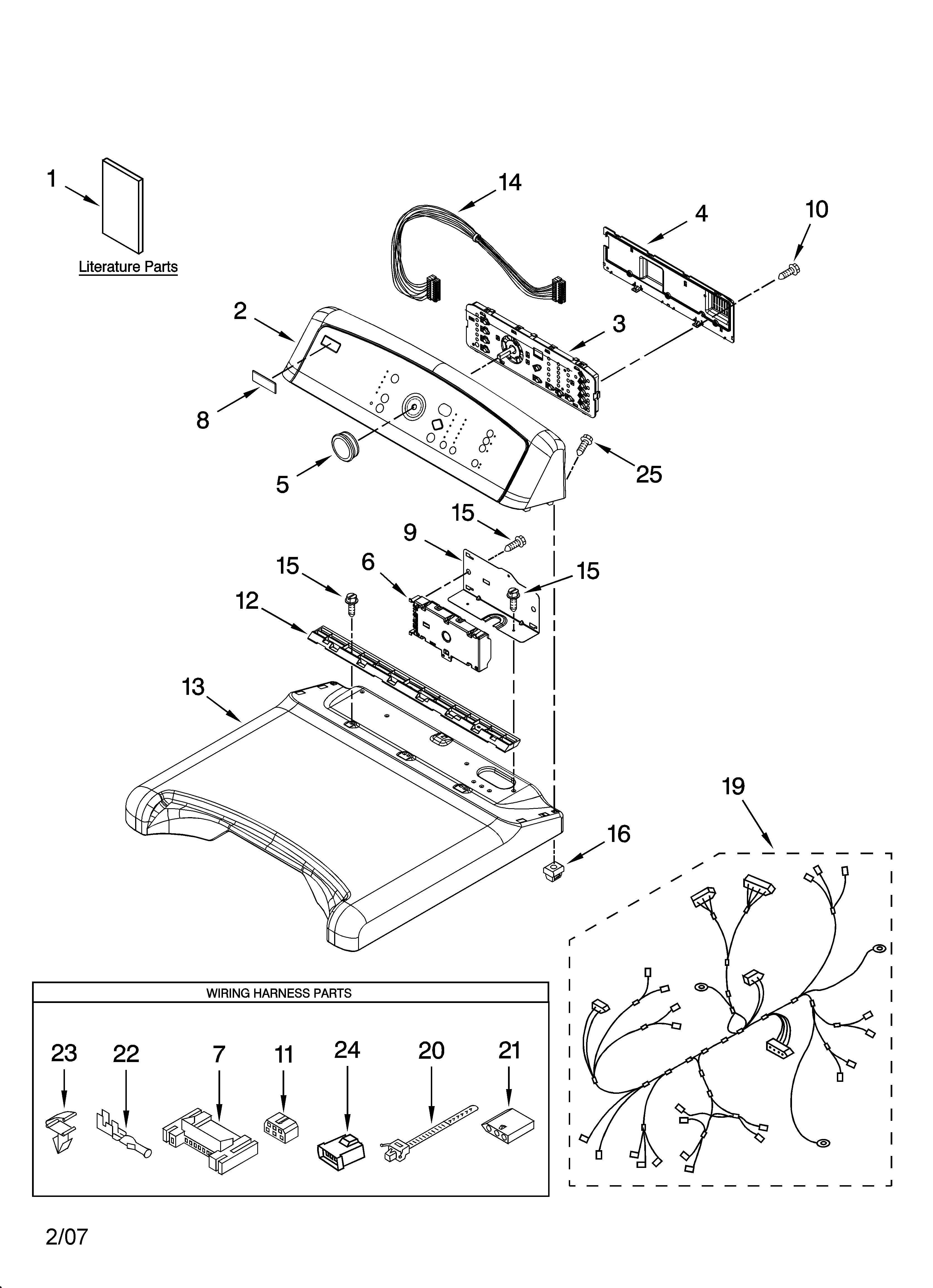 Top and console parts