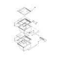 Kenmore 10657372700 refrigerator shelf parts diagram