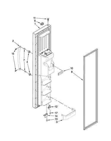 Freezer door parts