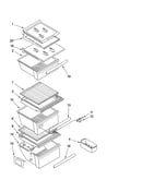 Refrigerator shelf parts