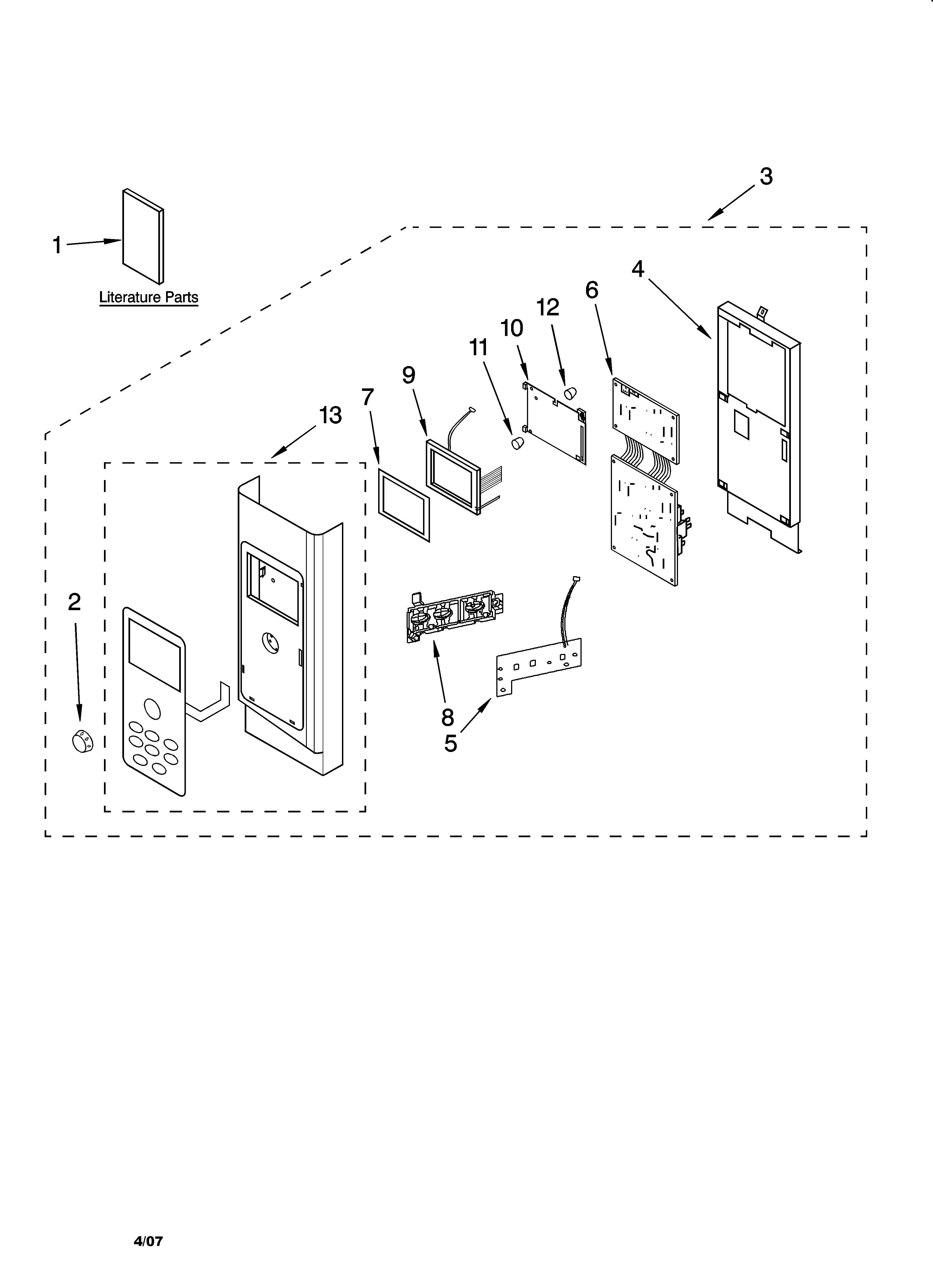 Control panel parts