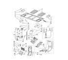 Kenmore Elite 66563783600 interior and ventilation parts diagram