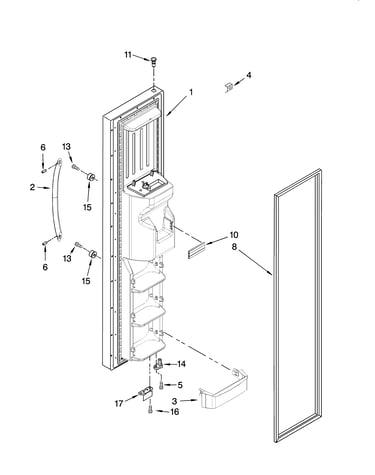 Freezer door parts